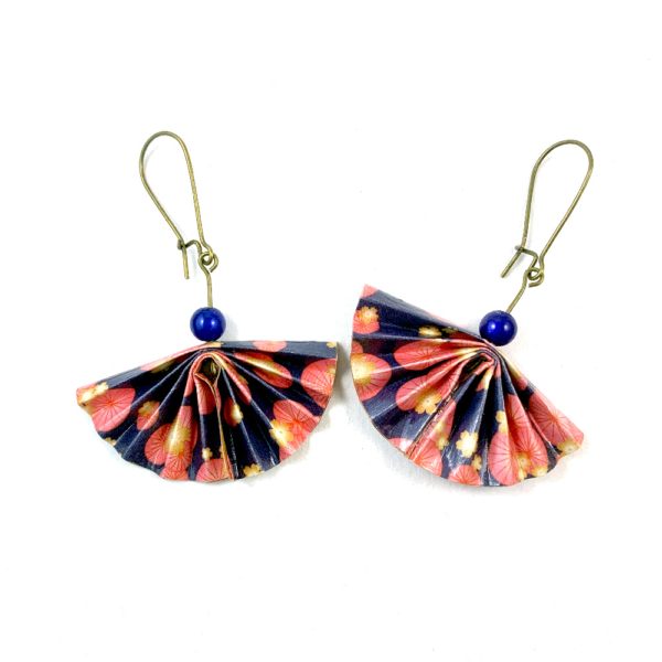 Boucles d'oreilles origami éventail - Katia – Image 3